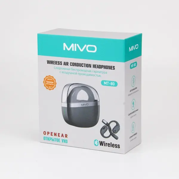Беспроводные наушники MIVO MT 80 коробка 600х600