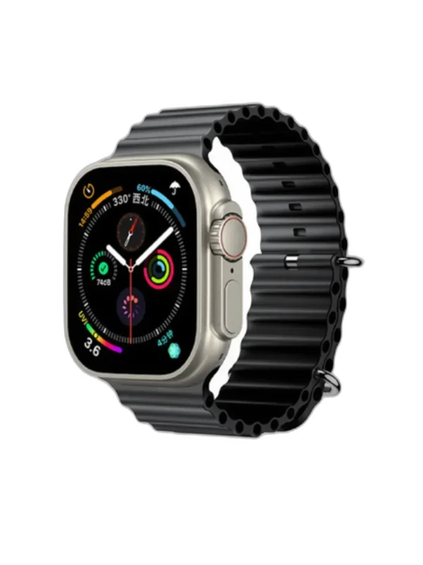 Смарт часы REMAX WATCH8 ULTRA Gold With Black Strap