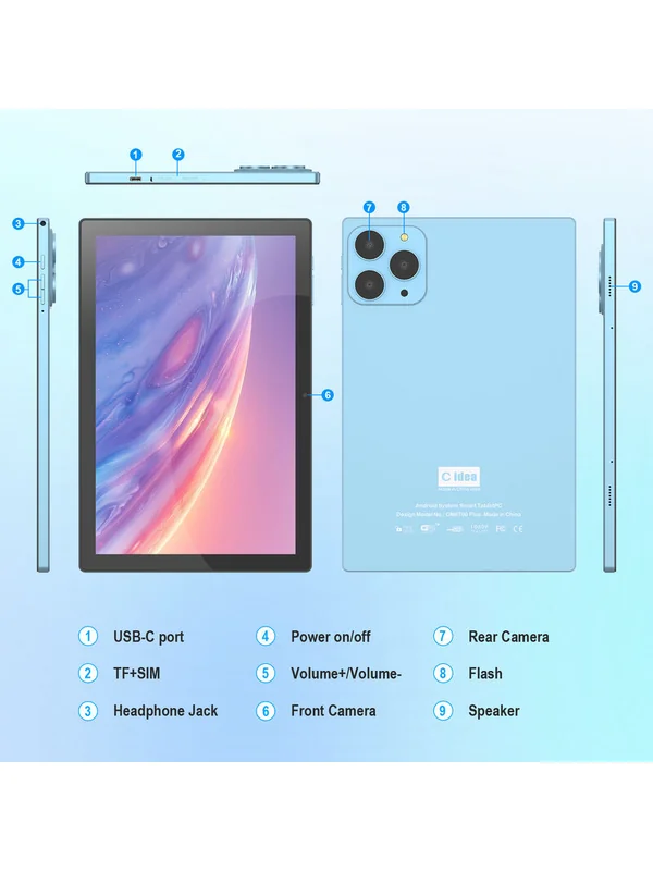 Планшет C IDEA CM 8700 PLUS Components